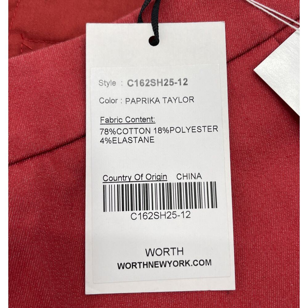 Worth New York Bermuda‎ Shorts Womens 12 Paprika Taylor C162SH25-12 - Picture 2 of 8